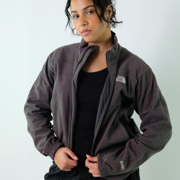 Charcoal Grey y2ks The North Face Zip Up Fleece (M)